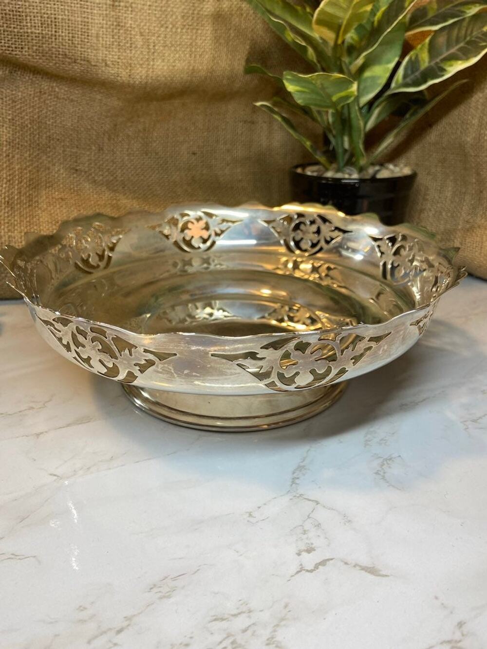 Vintage Electroplated Nickle Silver Bowl